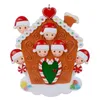 Karantän Julgran Hängsmycke Personlig DIY Namn Härlig Familj Hängande Resin Ornament Nyår Heminredning Present