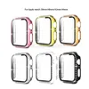 Tempererat glasskydd f￶r Apple Watch Case 40mm 44mm 38mm 42mm 41mm 45mm 49mm Diamond Bumper Screen Protector f￶r IWatch Series 6/SE/5/4/3/2/1 NYTT