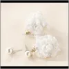 & Chandelier Delivery 2021 Korean Winter Cashmere Drop For Women Fashion Cotton Ball Statement Dangle Earrings Trendy Jewelry Xknrs