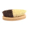 Kitchen Wooden Cleaning Brush Environmentally Friendly Bamboo And Sisal Coarse Brown Plate Brushes For Vegetables Fruits Bowls