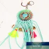 Weave Beaded Dream Catcher Tassel Keychains Colorful Bohemia Shell Pendants For Women Handbag Jewelry Pompons Keyring Factory price expert design Quality Latest