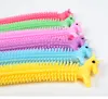 TPR Stress Relief Toy Monkey Worm Stretch String Fidget Funny Pull Vent Toys Noodles Anti Soft Glue Elastic Rope Neon Autism Noodle Gift for Kids