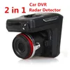 Car DVR X7 Radarbil DVR-detektor 2 i 1 HD 1080P 140 graders vinkel Rysk Language Dash Cam Video Recorder