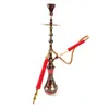 Egyptisk kettle koppar arabisk hookah full uppsättning handmålade hookah tillbehör kolfrukt brinnande salva