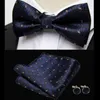 Fliege Herren Krawatte Set Bowtie Krawatte Manschettenknöpfe Mode Schmetterling Party Hochzeit Für Männer Floral Farbe Bowknot Großhandel Donn22