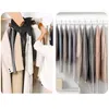 Storage Boxes & Bins Waterproof Clothing Dust Cover Transparent Hanging Garment Dress Suit Coat Closet Bags