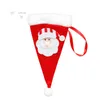 Christmas Hat Cutlery Bag Candy Gift Bags Cute Pocket Fork Knife Candies Holder Table Dinner Decorative Tableware CGY100