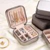 Mücevher Torbaları Çanta Yüzük Kutusu Taşınabilir Depolama Organizatör Küpe Tutucu Fermuar Kadınlar Seyahat Kılıfı Ambalaj