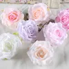 30pcs/Lot 12CM Large Artificial White Rose Silk Flower Heads DIY Wedding Decoration Wreath Scrapbooking Craft Fake Flowers 210624