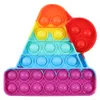 Boże Narodzenie zabawka puzzle anty-lęk Anti-stresowy relief Autism ADHD Reliever Kit Hat Rainbow Squeeze Sensory