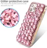 Diamond Glitter Bling Cell Telefle Case dla iPhone'a 6 7 8plus XR XS 11 12 13 14 Pro Max Crystal TPU anty-kropka Moblie Covers