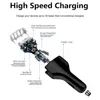 New 3.0 Quick Charge Car Cigarette lighter 7A QC3.0 Turbo Fast Charging Car-charger 4 USB Car Mobile Phone Charger for iPhone 8 7 X