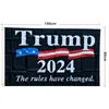 Trump 2024 Flaggen Wahl Frauen für Trump 3 x 5 Fuß 100D Polyester 150 x 90 cm Banner für Präsidentschaftswahlflaggen DHL-Versand