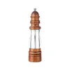 Moedor de madeira maciça Moedor Pulverizer Pulverizer Salt e Shakers Conjunto de Tempero Garrafa Pulverizador Cozinha Especiaria Jar 210712