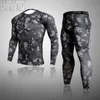 Vêtements d'hiver pour hommes Ensembles de sous-vêtements thermiques de ski Thermo Camouflage Exercice Vêtements Pantalons de sport Chemises et pantalons de snowboard 211108