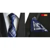 Tie Set Gravata Mens Slipsar För Män Gravatas 2020 Slips Neck Tie Pocket Square Bröllop Handkerchief Tillbehör