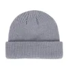 Inverno Retro Maglia Berretto Da Marinaio di Colore Solido Cappelli Senza Tesa Hip Hop Beanie Zucchetto Strada Donna Uomo Casual Unisex Melone Cap Bonnet2393223