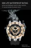 2021 NOWOŚĆ WSZYSTKIE BLUE BIG Fashion Sport Watches for Men Waterproof Chronograph Watch RGA303-2179Q