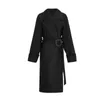 女性のトレンチコート秋の黒い過大ベルトジャケット女性冬のアウターストリートウェアシックなウインドブレーカーカザコ210608