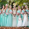 2021 A Line Halter Bridesmaid Dress Sleeveless Long Bridesmaids Simple Custom Made Formal Dresses