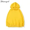 Streamgirl Casual Oversized Hoodie Sweatshirt Kvinnor Vår Svart 's Hoodies för par sweatshirts med Split 211222