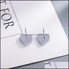 Charm Ohrringe Schmuck Designer für Frau 925 Silber Nadel Herz Top Luxus Liebhaber Ohrring Design Retro Einfache Versorgung Drop Lieferung 2021 4Iuw7
