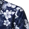 メンズサマービーチハワイアンシャツブランド半袖プラスサイズ花のシャツ男性カジュアルな休暇バケーション・カミサス210714