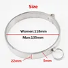 Stainless Steel Lockable Neck Collar Handcuffs Ankle Cuffs Slave BDSM Bondage Shackles Leg Irons Restraints Sex Toy For Couples Y200616