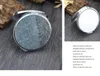 New Silver Pocket Thin Compact Mirror Blank Round Metal Makeup Mirror DIY Costmetic Mirror Wedding Gift4616817