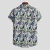 Men's T-Shirts 2022 Shirts For Men Summer Floral Elements 3d Digital Printing Trend Loose Short-sleeved Shirt Top M-3xl Large Size