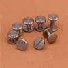 flat style nail 10mm stainless steel screw wallet bag belt Rivet diy handmade leather garment hardware part fastener