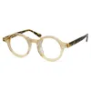 メンズ光学ガラス眼鏡フレームブランドレトロな女性小丸眼鏡フレーム近視眼鏡クラストトップ