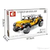 Byggstenar 601 st Supercar Off-Road Car Toys Educational Kids Building Blocks Leksaker för present med originallåda