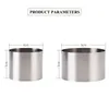 4Pcs Set 6 6 5 8 8 5cm Circular Stainless Steel Mousse Dessert Ring Cake Cookie Biscuit Baking Molds Pastry Tools 210721182G