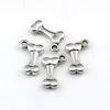 200PCS Alloy Dog Bone Charms Pendants för smycken gör armband Halsband DIY Tillbehör 10.2X16.5mm A-635