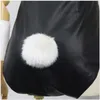 Anime Rascal ne rêve pas de lapin fille Sakurajima Mai Cosplay Sexy combinaison noire perruque Costume2772