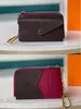 Top Recto Verso Key Wallet Fashion With Cover moeda Pocket 13 Cores Card Holder6934033