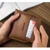 Brieftaschen Hohe Qualität Männer Marke Mode Leder Geldbörse Männliche Brieftasche Vintage Zipper Münze Geldbörsen Kleine Kartenhalter