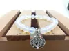 Fashion bracelets Strands Men And Women Gift 8MM Opal bracelet Life tree pendant Mala beads yoga