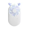 Draagbare oplaadbare ventilator USB-gadgets Opladen Cool Verwijderbare Handheld Mini Outdoor Fans Pocket Folding