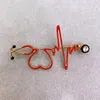 かわいい心電図聴診器のブローチスーツラペルピンマルチスタイルの流行防止ジュエリーアクセサリー看護師のためのギフト