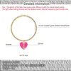 Charm Bracelets EYIKA Luxury Creative Design Broken Cracked Heart Stretch Strand Bracelet Enamel Filled Zircon Beaded Bangle Women Jewelry