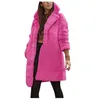 Frauen Pelz Faux Frauen Winter Teddybär Mantel Jacken Damen Warme Pullover Outwear 2022 Herbst Rosa Mäntel