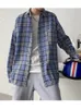 Mode 2022Men Lange Mouwen Plaid Shirt Herfst / Winter Heren Dunne Sectie Mannelijke Business Casual Revers Shirts GML90