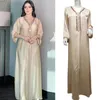 Vêtements ethniques Dubaï Abaya Eid Ramadan Femmes Musulmanes Robe Turquie Caftan Islamique Africain Arabe Robe Robe De Soirée Jalabiya Caftan Robes