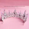 Kopfbedeckungen Ankunft Charmante lila Kristall-Braut-Kopfbedeckungen Kronen Prächtiger Strassstein für Prinzessinnen-Hochzeits-Haarschmuck
