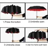 Umbrella Parasol Women's Sun Automatic Folding Ten Bone Reinforced Male Female Windproof Double Rain 210626