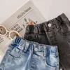 Meisjes Slim Jeans Kinderbroek Katoen Hoge Stretch voor Baby Girl 210515