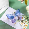 Figurine de papillon coupée en cristal HD, ornement d'animal en verre, décoration de collection pour table de bureau, maison, chambre à coucher, faveurs de mariage 210804