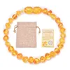 Strand Beaded Strands High Quality Natural Amber Baby Bracelet Infant Children DIY Irregular Jewelry Handmade Wristband Gift Raym22